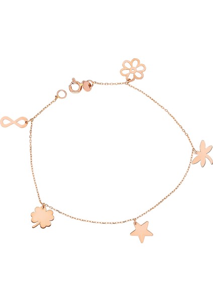 Rose Altın Şans Bileklik Sv0054