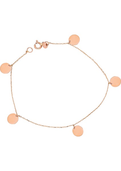 Rose Altın Plaka Bileklik