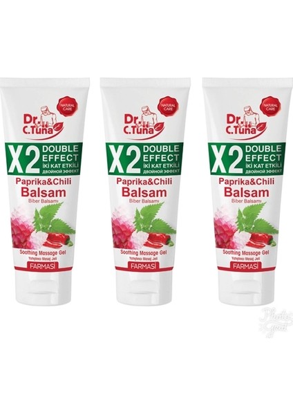İki Kat Etkili Biberli Masaj Jeli 250 ml 3'lü Paket