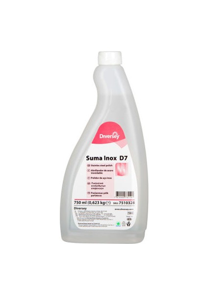 Inox D7 Paslanmaz Çelik Temizleyicisi 750ml