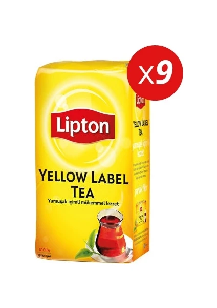 Yellow Label Dökme Çay 1000 gr X 9 Lu