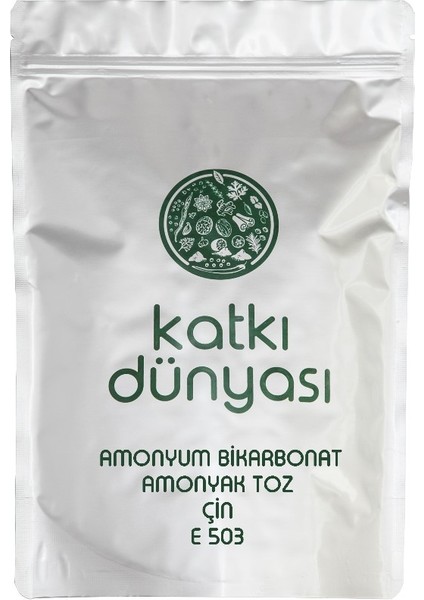 Katkı Dünyası Amonyum Bikarbonat Çin (Amonyak Toz) E503 1 kg