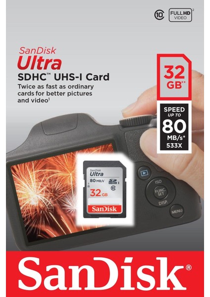 Ultra 32 GB 80Mb/s 533x SD Hafıza Kartı (5 Adet)