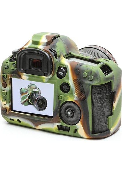 Canon 5D Mark3 Silikon Kılıf+Ekran Koruyucu (Kamuflaj)