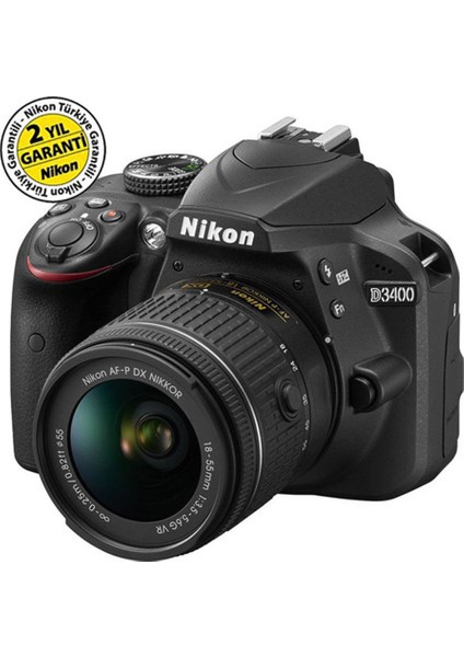 D3400 AF-P 18-55mm VR (Distribütör Garantili)