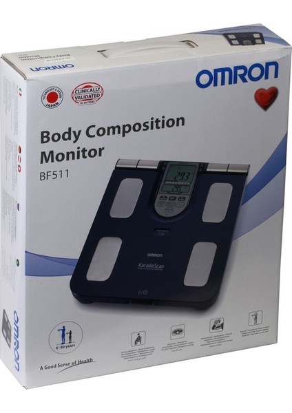 OMRON BF511 Vücut Analiz Cihazı  (Mavi)