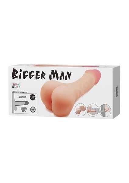 Bigger Man Yeni Nesil Ultra Realistik Vibratör,Mastürbatör,Penis kılıfı