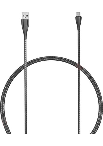 FA-7554MU Metal Sargı USB 2.0 Data ve Şarj Kablosu (Micro USB)