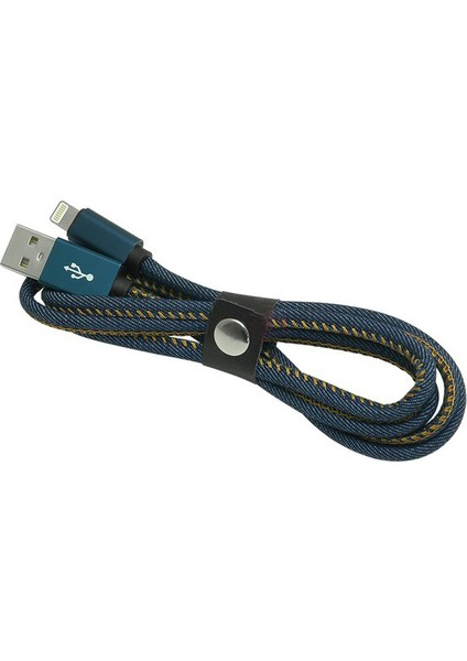 FA-7548IPU Jeans Still USB 2.0 Data ve Şarj Kablosu (Lightning)