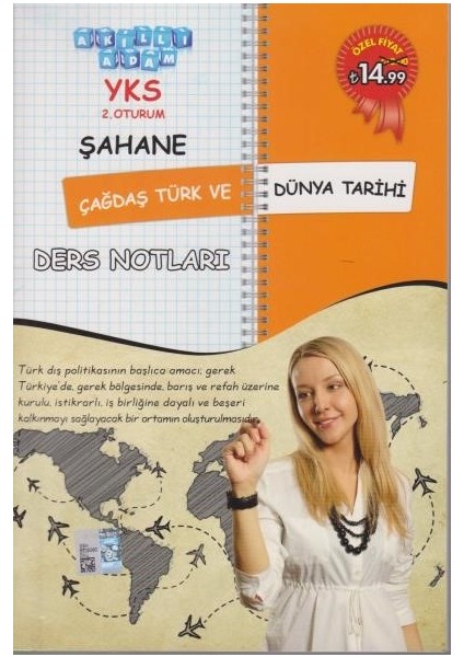 Akıllı Adam Yks Şahane Çağdaş Türk Ve Dünya Tarihi Ders Notları 2. Oturum-Yeni - Şahide Korkmaz