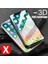 Apple iPhone XS (5.8'') Tam Kaplayan Temperli Cam Ekran Koruyucu Film Siyah 4