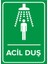 Acil Duş Levhası (Dekote Malzeme) 1