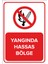 Yangında Hassas Bölge Levhası (Dekote Malzeme) 1
