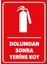 Dolumdan Sonra Yerine Koy Levhası (Sac Malzeme) 1