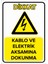 Kablo Ve Elektrik Aksamına Dokunma Levhası (Sac Malzeme) 1