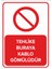 Tehlike Buraya Kablo Gömülüdür Levhası (Sac Malzeme) 1