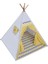 Pamuk %100 Ahşap Çocuk Oyun Çadırı Kızılderili Çadırı Oyun Evi Devrilmez 1