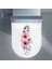 Renkli Çiçekler Klozet Kapağı ve Banyo Sticker 2