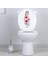 Renkli Çiçekler Klozet Kapağı ve Banyo Sticker 3