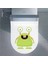 Tilki Dünyası Green Monster Klozet Kapağı ve Banyo Sticker 2