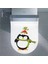 Sevimli Penguen Klozet Kapağı ve Banyo Sticker 2