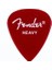 California Clear Picks Candy Apple Red - Heavy - 1 Adet Gitar Penası 1