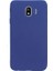 Samsung Galaxy J4 Kılıf Premier Silikon İpeksi Dokunuş Lacivert 1