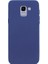 Samsung Galaxy J6 Kılıf Premier Esnek Silikon + Nano Glass Lacivert 1