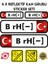 TR B rH - Reflektif Kan Grubu Seti Sticker 2