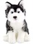 Animals Of The World Floppy Siyah Husky Peluş Oyuncak 28 cm 1