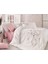 Butterfly 3D Çift Kişilik Nevresim Takımı Krem 1