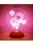 Astronot 3 Boyutlu Led Lamba 5