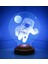 Astronot 3 Boyutlu Led Lamba 8