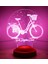 Nostaljik Bisiklet Doğum Günü Hediyesi 3 Boyutlu Led Lamba 6