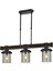 AV-60002-3EY Eskitme Kaplama Modern Avize E27 Metal Ahşap Cam 75x15cm 1