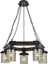 AV-60002-5ET Eskitme Kaplama Modern Avize E27 Metal Ahşap Cam 50cm 1