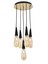 AV-60059-5ET Eskitme Kaplama Modern Avize E14 Metal Cam 33cm 1