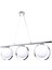 AV-65005-3KY Krom Kaplama Modern Avize E27 Metal Cam 84x23cm 1