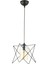 AV-65076-BSY Siyah Boyalı Modern Avize E27 Metal Cam 20x20cm 1
