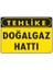 Uyarı Levhaları "Tehlike Doğalgaz Hattı" Pvc 25*35 1