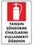 Uyarı Levhaları ''Yangın Söndürme Cihazlarını Kullanmayı Öğrenin'' Pvc 25*35 1