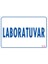 Uyarı Levhaları "Laboratuvar" Pvc 17,5*25 1