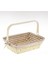 Unr-8284 Hasır Örme Ekmek Sepeti Krem Dikdörtgen 25X17X12 CM 1