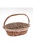 Unr-8282 Hasır Örme Ekmek Sepeti Kahve Oval 25X17X12 CM 1