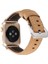 Akıllıphone Ally Apple Watch Uyumlu İçin 1,2,3 42Mm Retro Koyu Deri Kordon Kayış 1
