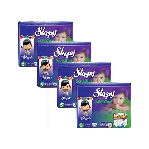 Sleepy Sensitive Bebek Bezi 5+ Beden Junior Plus Jumbo Paket Fiyatı