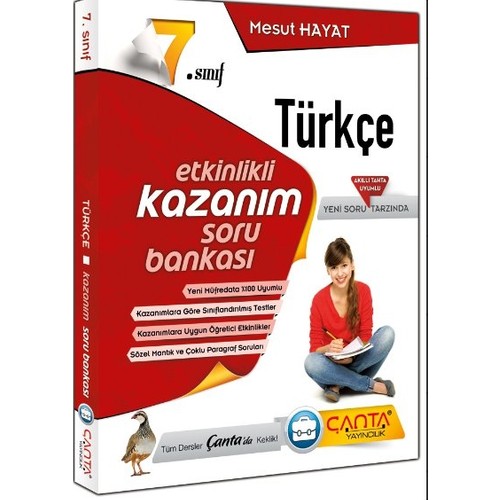 7 Sinif Turkce Etkinlikli Kazanim Soru Bankasi Canta Kitabi