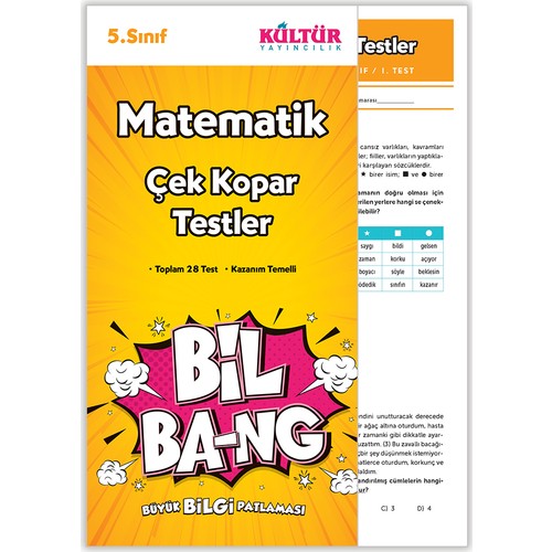 Kultur Yayinlari Bil Bang 5 Sinif Matematik Calisma Testi Kitabi