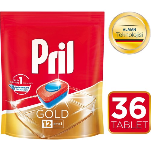 Pril Gold Bulaşık Makinesi Deterjanı 36 Tablet