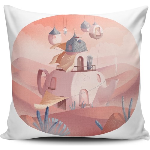 Alaca Çaydanlık Ev Temalı Kırlent Yastık Fiyatı